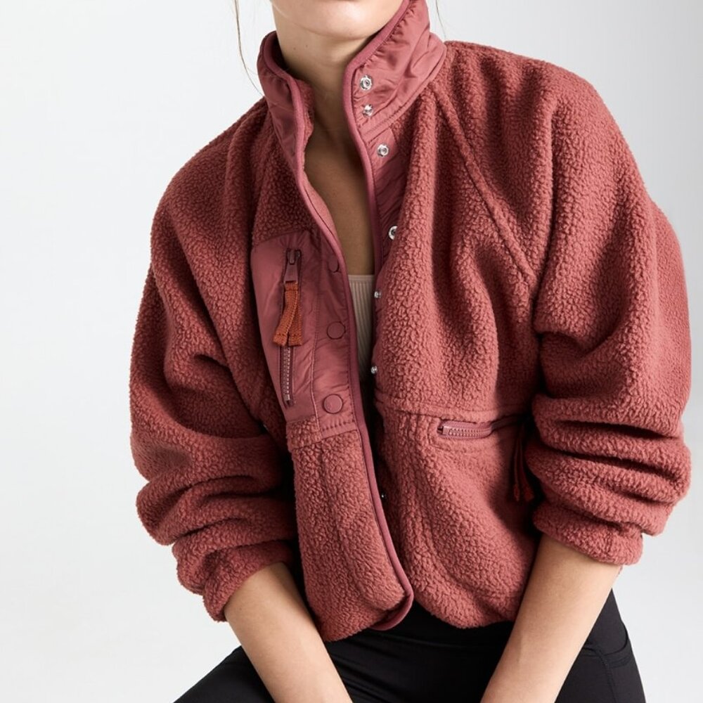 Free People Hit The Slopes Jacket Henna SM (Women's 4-6)